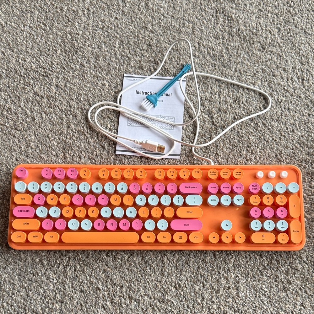 Colorful Wired Keyboard